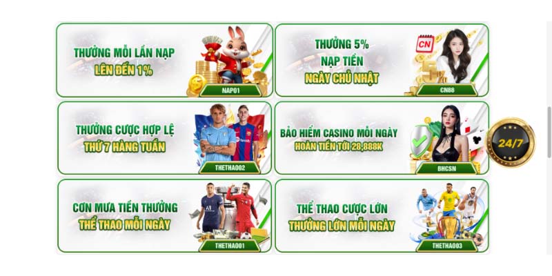 Các chương trình khuyến mãi QQ88 hấp dẫn