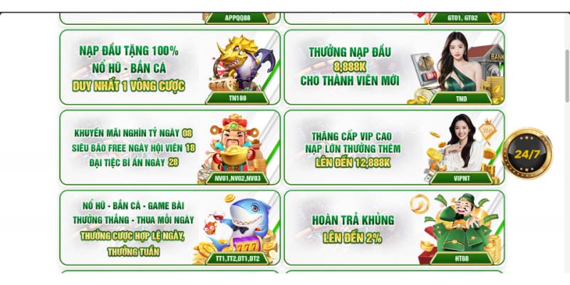 Ưu đãi nạp đầu cho tân thủ